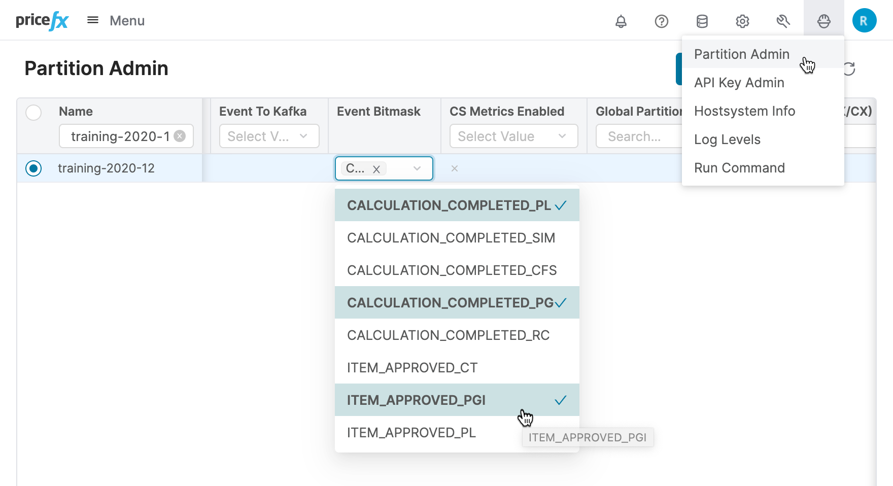 PartitionAdminEventBitMask
