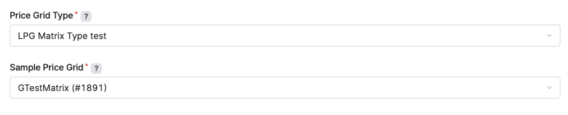 Price Grid Discovery Wizard Price Grid Type