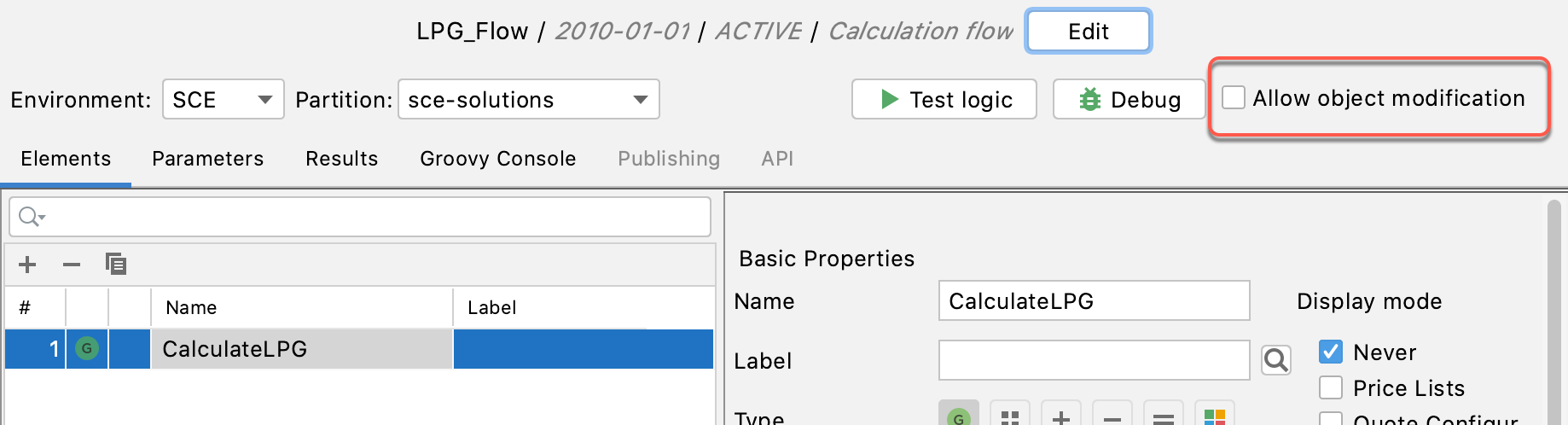 allow object modification