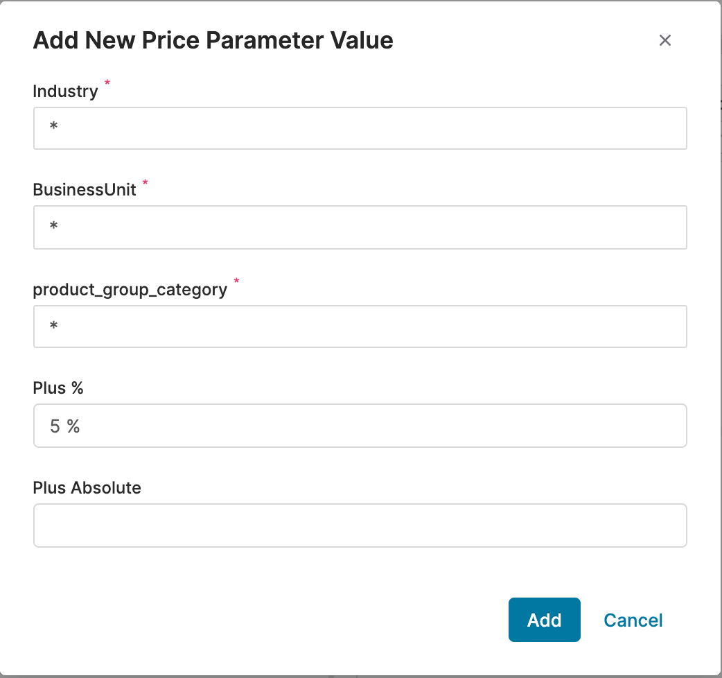 pp globalcostplus add record data