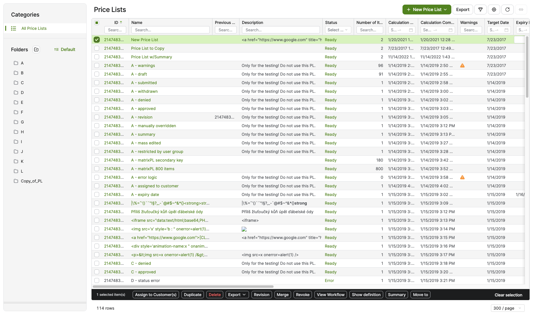 PriceListsPageFolders.png