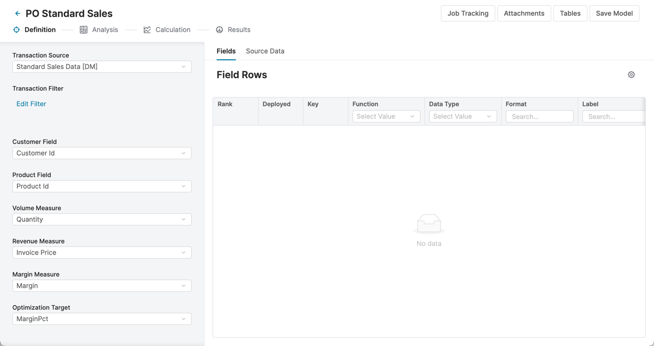 model definition parameters 2