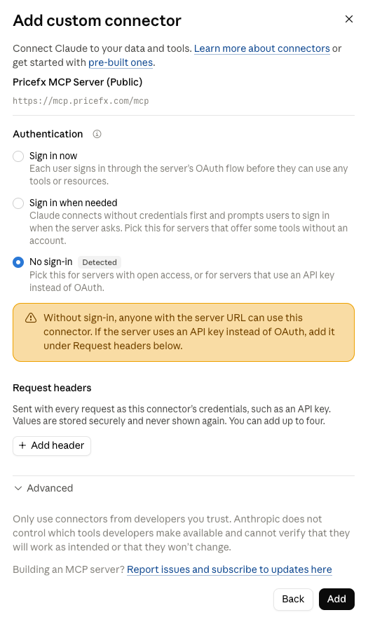 OAuth client configuration with the OAuth Client section.