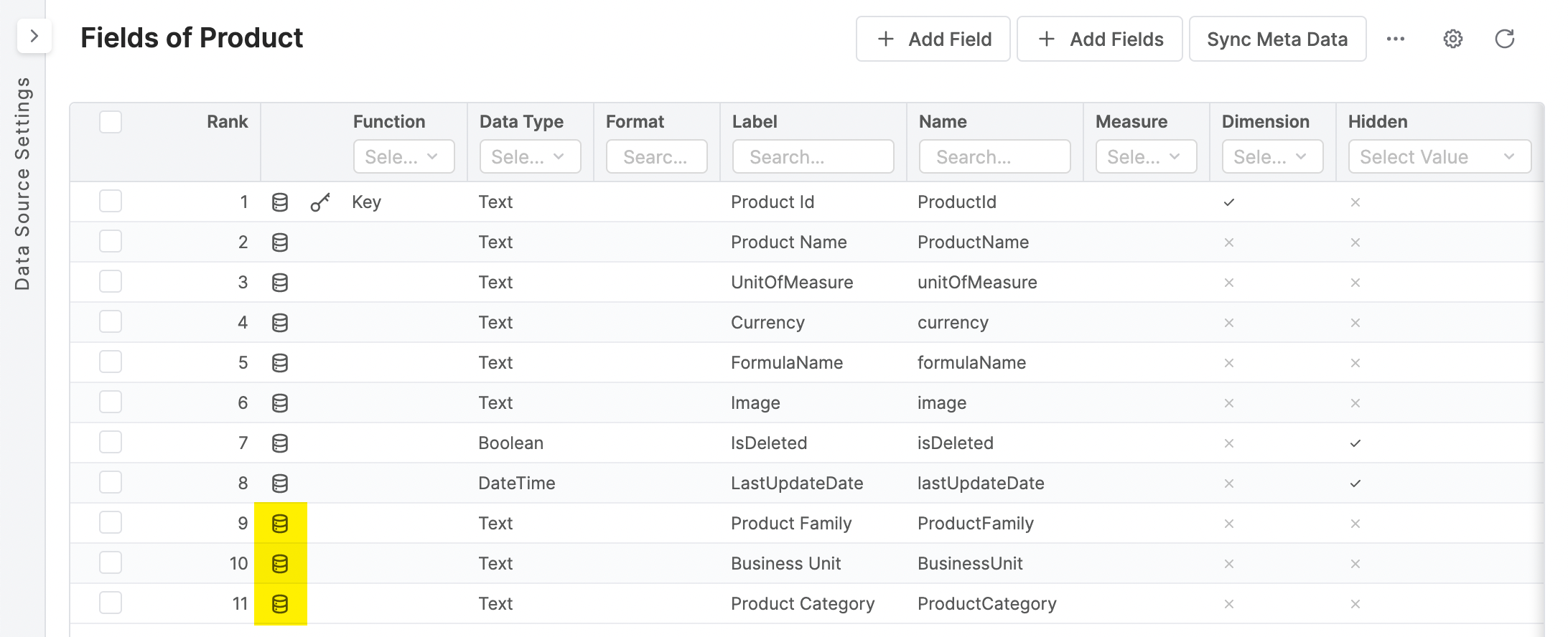 data source product deployed