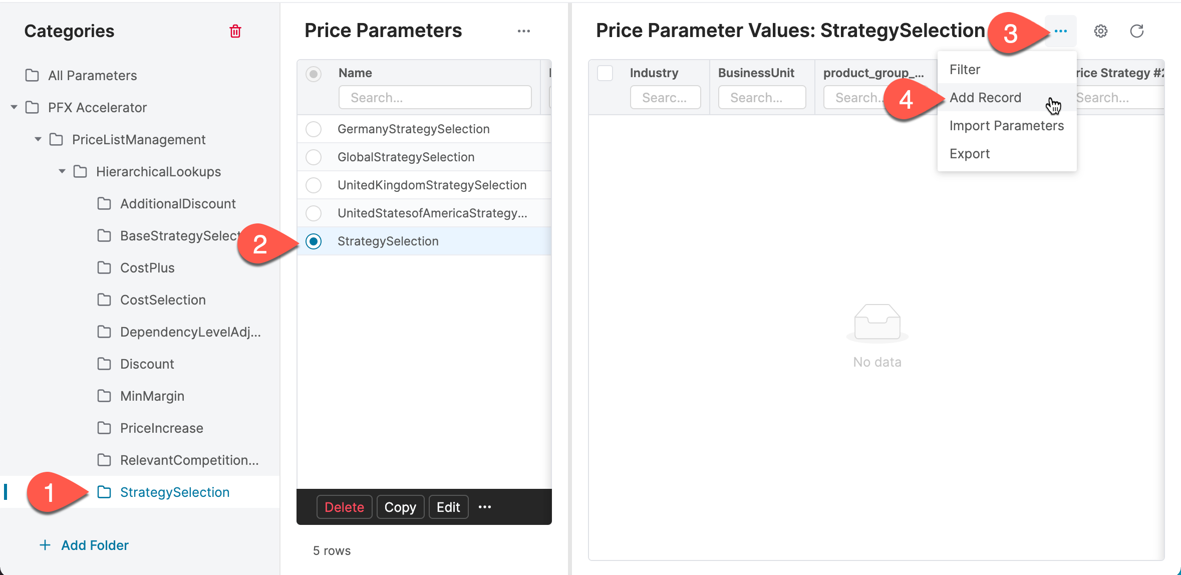 pp strategy add record