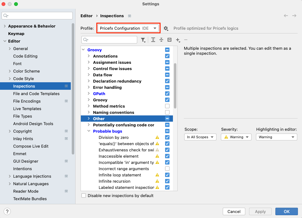 Pricefx inspection profile.png