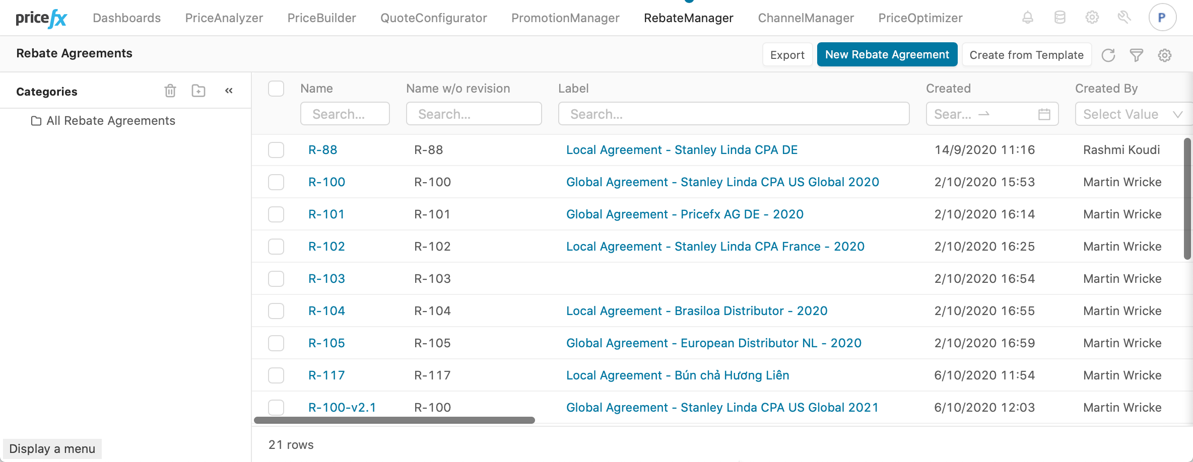 RebateAgreementsList